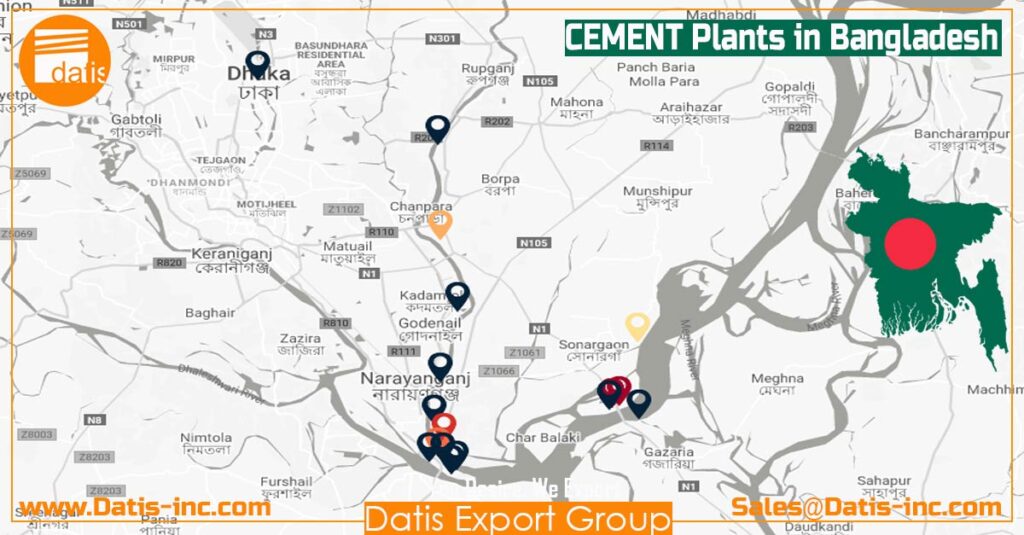 How many cement plants are producing in Bangladesh 2020