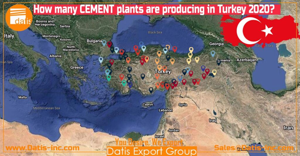 How many CEMENT plants are producing in Turkey 2020