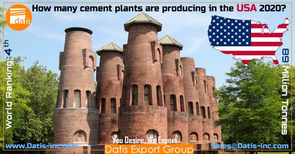 How many cement plants are producing in the USA 2020