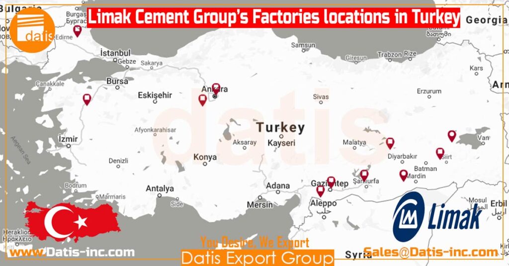 Limak Cement Group-Factories Locations in Turkey-by Datis Export Group-Cement Price