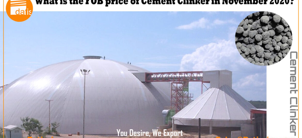 what is the FOB price of cement clinker in November 2020